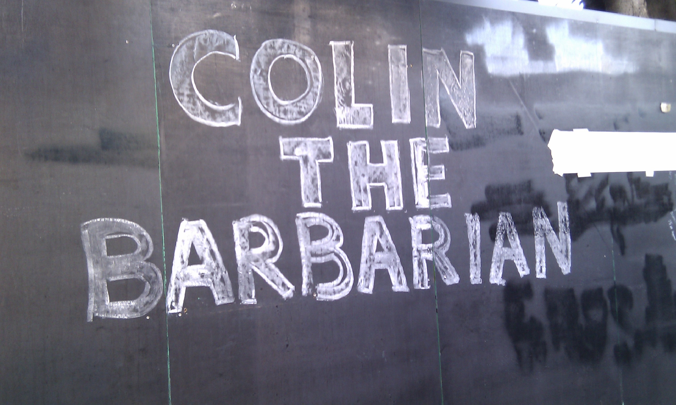 The writings on the Wall Colin!